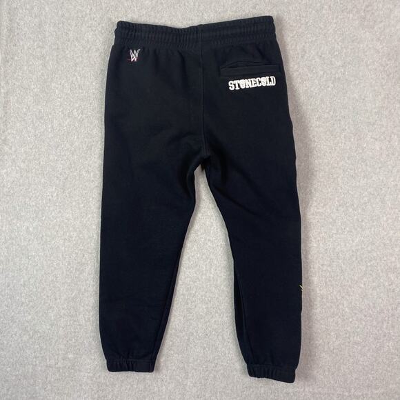 WWE Shoe Palace Mens L Stone Cold Steve Austin Black Jogger Sweatpants - Picture 6 of 12